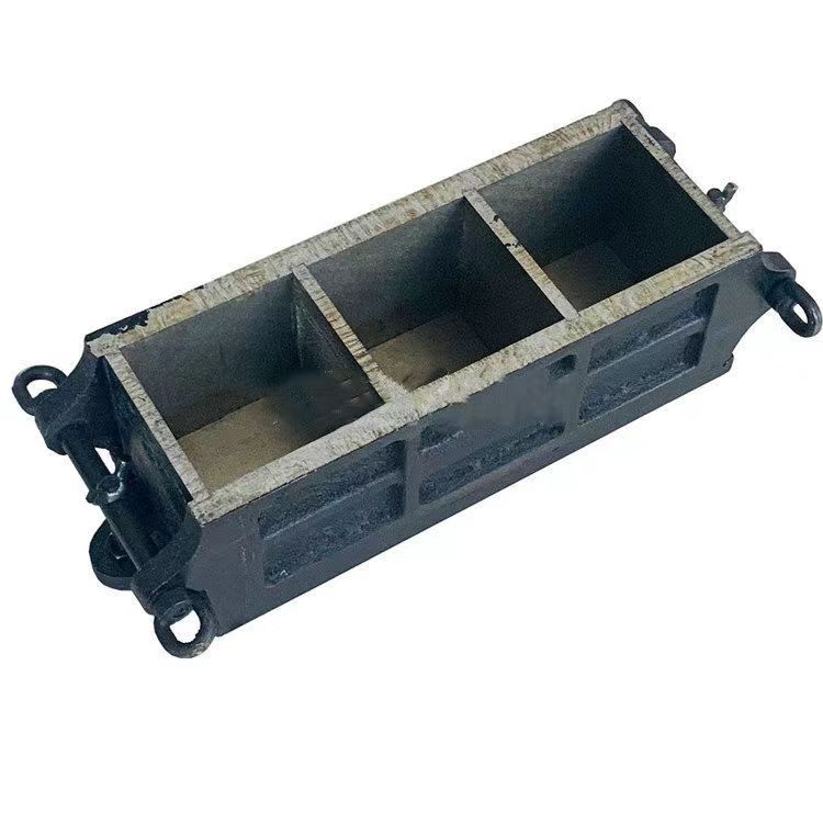 Betong Stål gjutjärn Tre Gang Cube Mould100 * 100 * 100mm