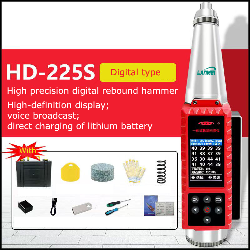 Hög precision digitala Schmidt betong rebound testhammare